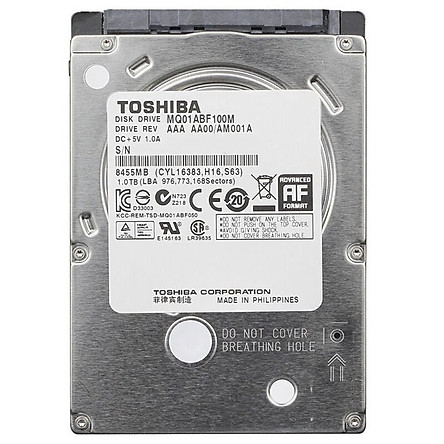 Ổ CỨNG TOSHIBA 2.5" NOTEBOOK 1TB