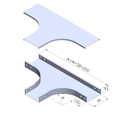 T ĐỀU MÁNG CÁP | TEE EQUAL TRUNKING