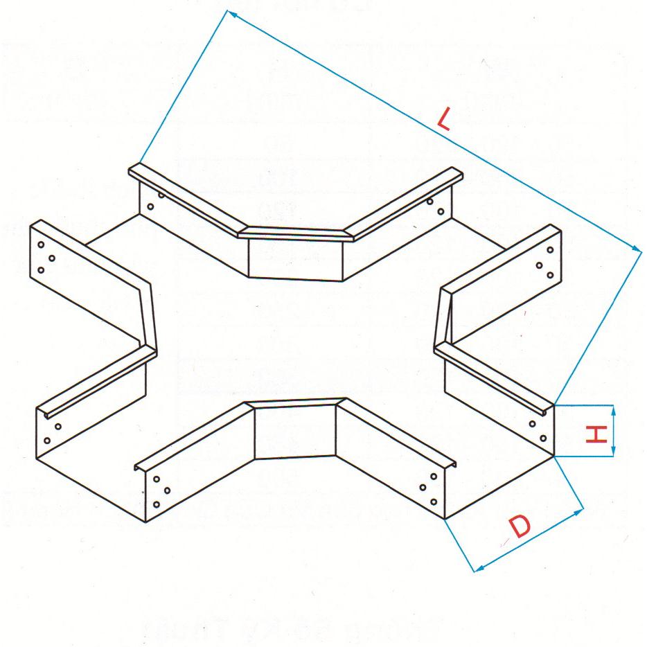 NGÃ TƯ ĐỀU MÁNG CÁP | CROSS EQUAL TRUNKING