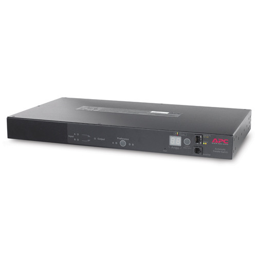 AP7721 RACK ATS, 10A/230V, 12A/208V, C14 IN, (12) C13 OUT